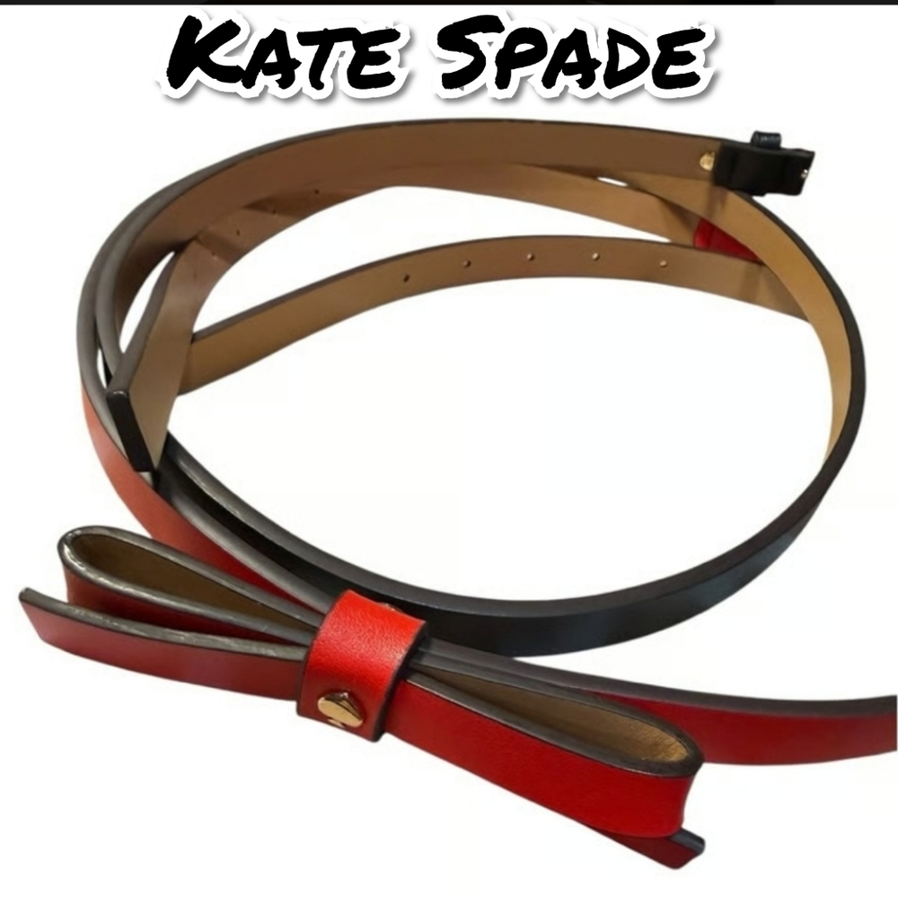 Kate Spade Red & Black Belts - Size Large